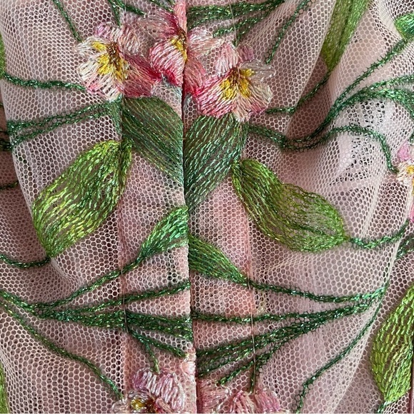 New! Victorias Secret Classic Lily Embroidery Corset top pink 20025 - Picture 10 of 13